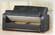 Bronx Black Leather Loveseat by Empire Furniture USA