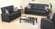 Bronx Black Leather Loveseat by Empire Furniture USA