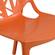 Modern Cornelia Solid Orange Dining Chair by LeisureMod