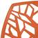 Modern Cornelia Solid Orange Dining Chair (Set of 4) by LeisureMod