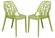 Modern Cornelia Solid Green Dining Chair (Set of 2) by LeisureMod