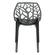 Cornelia Modern Transparent Black Dining Chair by LeisureMod