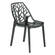 Cornelia Modern Transparent Black Dining Chair by LeisureMod