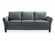 Westin Dark Gray Sofa with Rolled Arm by Lifestyle Solutions