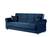 Sara Blue Microfiber Sofa Bed by Casamode