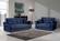 Sara Blue Microfiber Sofa Bed by Casamode