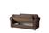 Sara Brown Microfiber Loveseat by Casamode