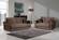 Sara Brown Microfiber Loveseat by Casamode