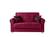 Sara Burgundy Microfiber Loveseat by Casamode