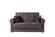 Sara Gray Microfiber Loveseat by Casamode