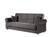 Sara Gray Microfiber Sofa by Casamode