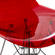 Cresco Molded Eiffel Transparent Red Side Chair by LeisureMod