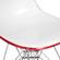 Cresco Molded 2-Tone Eiffel White/Red Side Chair (Set of 4) by LeisureMod