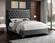 Cruz Velvet Gray Bed by Meridian Furniture