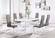 Upholstered High Back Side Chairs Gray (Set of 4) by Coaster