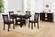 Lavon Espresso & Black Padded Dining Side Chairs (Set of 2) by Coaster