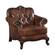 Victoria Tri-Tone & Warm Brown Rolled Arm Chair by Coaster