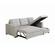 Everly Light Gray Reversible Sleeper Sectional by Coaster