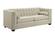 Cairns Oatmeal Tuxedo Arm Tufted Sofa by Coaster