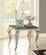 Square Chrome & Black End Table by Coaster