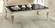 Rectangular Chrome & Black Coffee Table by Coaster