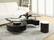 3-Piece Cappuccino Coffee Table & Stools Set by Coaster