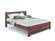 Carolina Eco Walnut Platform Bed - Chemical Free w/Hand-Rubbed Oil Finish by Comfort Pure