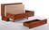 Clover Queen Murphy Cabinet Bed Cherry by Night & Day Furniture