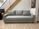 Country Modern Sofa Bed Sleeper (Queen Size) Perfect Dark Gray by Prestige Furnishings