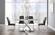 D1274DT Marble Dining Table w/Clear Glass by Global Furniture