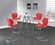 Bar Stool D1446 Red (Set of 2) by Global Furniture