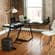Soreno L-Shaped Computer Desk - Black by Walker Edison