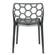 Dynamic Modern Transparent Black Dining Chair (Set of 4) by LeisureMod