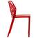 Dynamic Modern Transparent Red Dining Chair (Set of 4) by LeisureMod