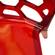 Dynamic Modern Transparent Red Dining Chair (Set of 4) by LeisureMod