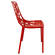 Devon Modern Aluminum Red Armless Chair by LeisureMod