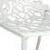 Devon Modern Aluminum White Armless Chair by LeisureMod
