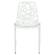 Devon Modern Aluminum White Armless Chair (Set of 2) by LeisureMod