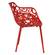 Devon Modern Aluminum Red Chair w/Arms by LeisureMod