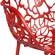 Devon Modern Aluminum Red Chair w/Arms (Set of 2) by LeisureMod
