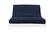 Premium Denim Dark Blue Futon Cover by Prestige