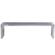Eldert Gridiron 59 Inch Brushed Stainless Steel Bench by LeisureMod