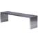 Eldert Gridiron 59 Inch Brushed Stainless Steel Bench by LeisureMod