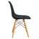 Dover Molded Transparent Black Side Chair by LeisureMod