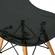 Dover Molded Transparent Black Side Chair (Set of 4) by LeisureMod