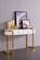 131 White/Gold Hallway Console Table by ESF