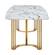 131 Gold Marble Dining Table by ESF