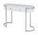 131 White/Silver Hallway Console Table by ESF