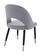 131 Black Silver Dining Chair w/Metal Legs (Set of 4) by ESF
