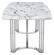 131 Silver Marble Dining Table by ESF